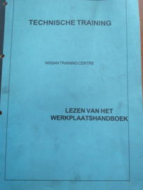 Technische training '' Lezen van het werkplaatshandboek ''