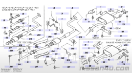 Montagesteun achterdemper Nissan 20752-50Y70 B13/ N14/ N15 Gebruikt. Variant 1