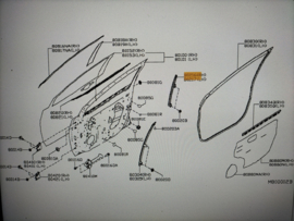 Sash assy-front  Nissan Micra K14 80386-5FA0C Used part.