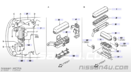 Afdekkap relais Nissan Micra K11 24382-5F010