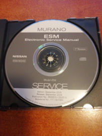 Electronic Service manual '' Model Z50 series '' Nissan Murano Z50 SM5E00-1Z50E1E Gebruikt.