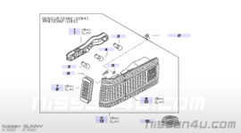 Achterlicht rechts Nissan Sunny B11 - sedan 26550-03A10 Gebruikt.