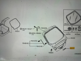 Finisher trunk lid Nissan Primera P11 84810-9F500 Z01 Used part.