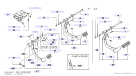 Pin-fulcrum Nissan Bluebird T12/ T72/ U11 46560-13E11 Original.