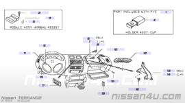 Mask-switch hole Nissan 68960-8F200 R20/ V10 Used part.