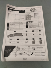 Sierplaat achterbumper Nissan Juke F15 KE547-1KA40 Origineel.