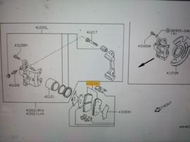 Pad kit-disc brake front Nissan Almera GTI N15 D1060-0N685 Original.