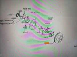 Rotor-disc brake, front 250mm Nissan Serena C23 40206-9C001 Original.