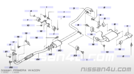 Voorpijp Nissan Primera Wagon W10 20020-74N01 CD20
