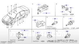 Control unit deurvergrendeling Nissan Primera P11/ WP11 28450-2F901