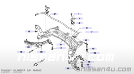 Subframe Nissan Almera N16 K9K 54401-BN700