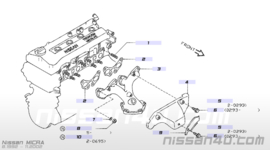 Hitteschild uitlaatspruitstuk Nissan Micra K11 16590-4F100 Gebruikt.