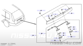 Kentekenverlichtinghouder Nissan X-Trail T30 90810-8H313