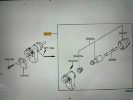 Inschakelcilinder versnellingsbak QG16DE/ QG18DE/ SR20DE 30620-2J060 Gebruikt.