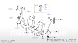 Veiligheidsgordelsluiting voorstoel Nissan Almera N15 86842-1N000