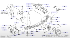 Motorsteun links SR20DE Nissan GTI 11220-57C15 N14/N15