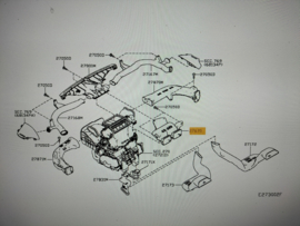 Duct ventilator, center Nissan Leaf ZE1 27860-5SH0A Original