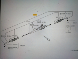 Stuurhuis Nissan Micra K11 49001-6F610 Gebruikt.