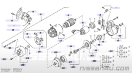 Startmotor GA14DE/ GA14DS/ GA16DE/ GA16DS Nissan 23300-70Y01 B13/ N14/ Y10 Gebruikt