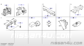 Stekkerhouder / kabeldoorvoer Nissan Micra K11 24356-5F200