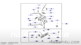 Kachelkabelset Nissan Terrano2 R20 27541-0F000 + 27542-0F000 + 27543-0F000