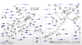 Voorpijp Nissan Sunny GTI/R 20010-54C00