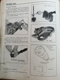 Service manual '' Model B10 series '' Datsun 1000 B10 / Datsun Sunny B10