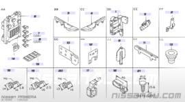 Montagesteun zekeringenkast Nissan Primera P11/ WP11 24317-2F900