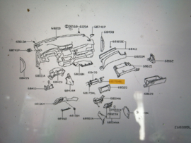 Montagesteun audio rechts Nissan Qashqai J11 28038-4EA0A
