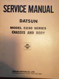 Service manual '' Model C230 series 1st. Revision '' Datsun Laurel C230 SM9E-C23RG0