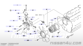 Pakking thermostaathuis Nissan Terrano2 R20 11062-G2401 Nieuw.