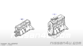 Onderblok CA20E Nissan Bluebird T72 10102-D36E5 Gebruikt.