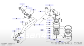 Luchtfilter Nissan 16546-T3400 E23/ F22 Origineel