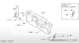 Afdekkap montageschroef Nissan 66940-65Y03 B13/ N14/ Y10