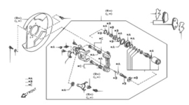 Remklauw linksachter Nissan 44011-2F500 N16/P11/WP11