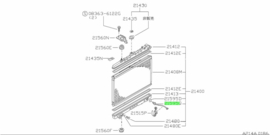 Koelwatertemperatuursensor Nissan Prairie M11 21595-32R00 Origineel.