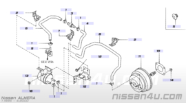 Remdrukbekrachtiger Nissan Almera N15 CD20 47210-2N302