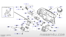 Afdekkap dashboardschakelaar Nissan 68491-AX000 CK12/ E11/ K12