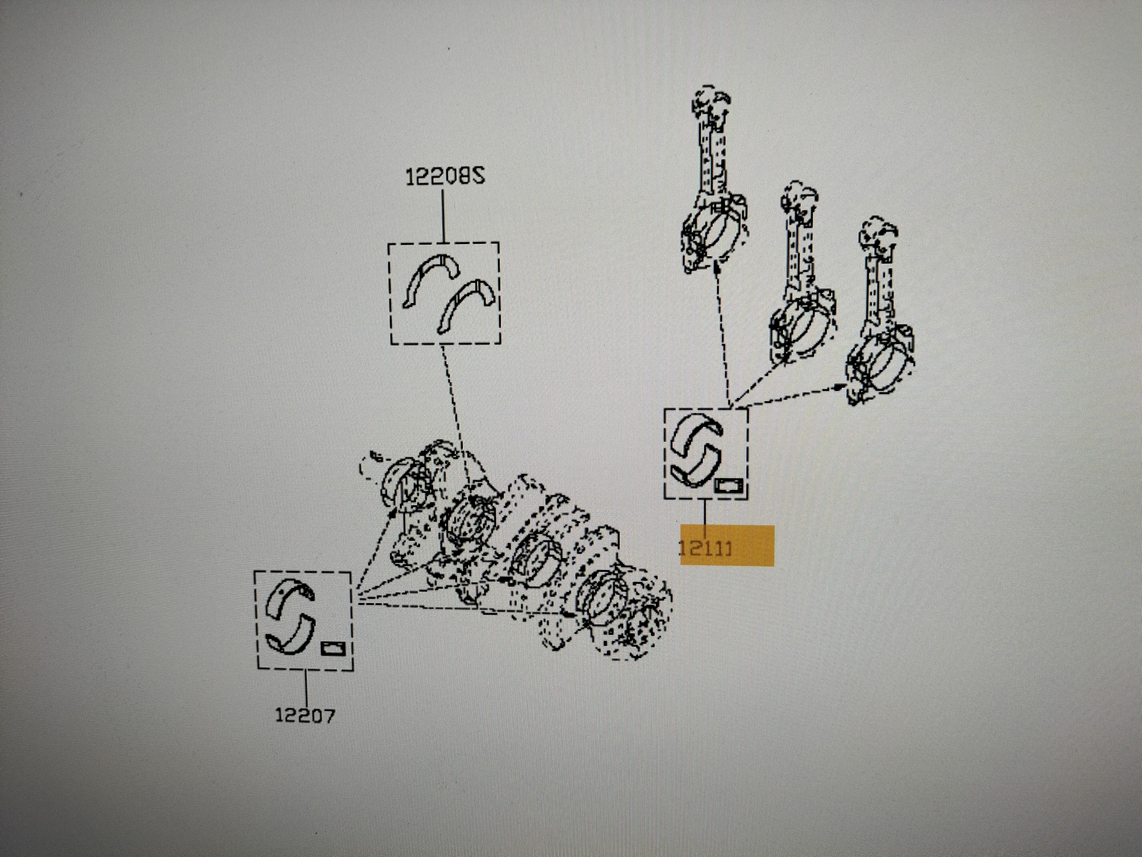 Drijfstanglager HR09DET Nissan Micra K14 12117-00Q1D Gebruikt.