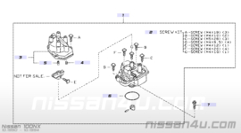 Stroomverdeler GA14DE/ GA16DE Nissan 22100-73C00 B13/ N14/ W10/ Y10 Gebruikt.