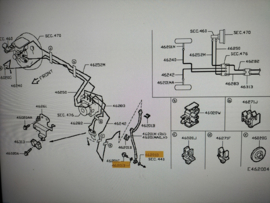 Gasket-brake hose Nissan 46237-A4600 Original.