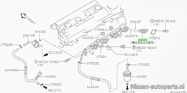 Benzine injector CG10DE/ CG13DE Nissan Micra K11 16600-41B00 Nieuw.