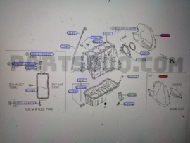 Plate-engine, rear GA14/ GA16 Nissan 30411-77A00 B12/ B13/ N13/ N14/ N15/ Y10 Used part.