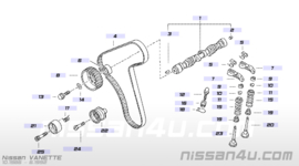 Distributieriem Nissan LD20 A6806-G5510 C23/ GC22