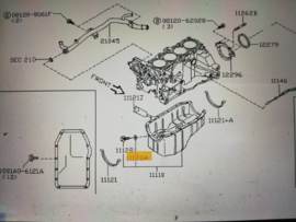 Washer-drain plug Nissan 11026-6F900 Original.