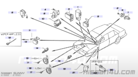 Knipperlichtrelais Nissan Sunny 25730-50A05 B12/N13