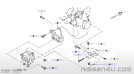 Montagebeugel stuurbekrachtigingspomp Nissan Micra K11 11940-6F600