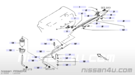 Brandstofgalerij SR20DE Nissan Primera P11/ WP11 17520-7J400 + 22670-1N500 Gebruikt.