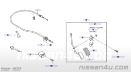 Gaskabel Nissan Micra K11 18201-5F200