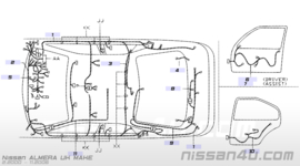 Interieur-kabelboom Nissan Almera N16 24060-BM605